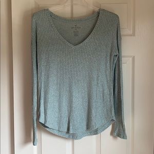 American Eagle ribbed long sleeve shirt